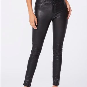 Paige Hoxton Pant Army Green Genuine Leather